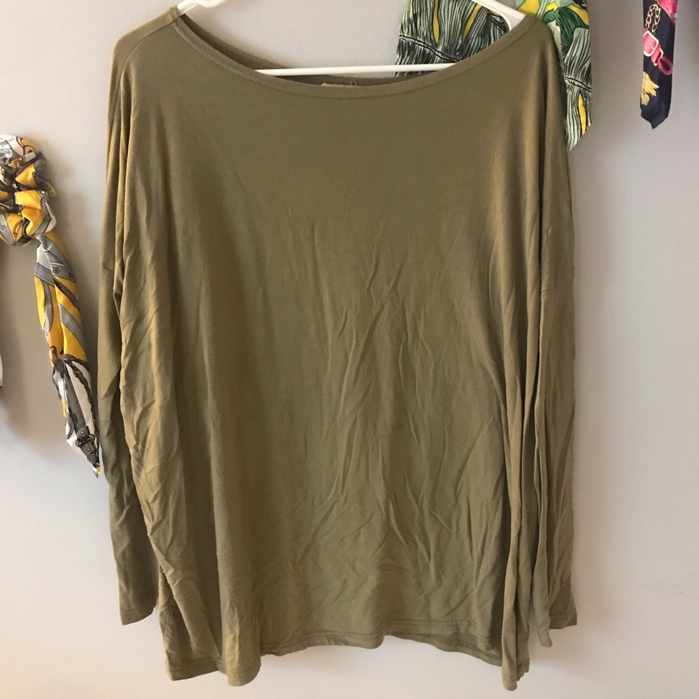 Piko 1988 olive green oversized top